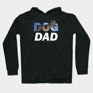 Dog Dad - Husky oil painting wordart Hoodie